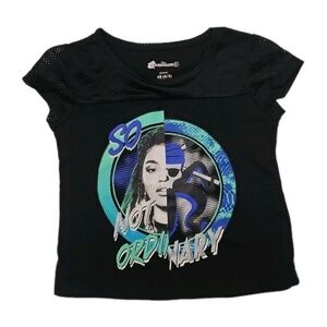 Disney Descendants 3 Girls T-shirt XS 4/5 Mesh Shoulders